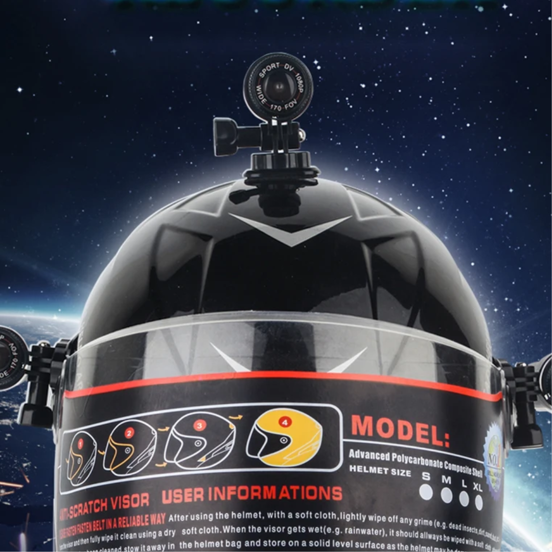Caméra Moto 960P – Caméra Casque Étanche Grand Angle 170°, Enregistrement Boucle, WiFi – Image 3
