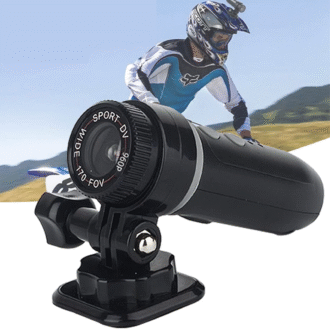 Caméra Moto 960P – Caméra Casque Étanche Grand Angle 170°, Enregistrement Boucle, WiFi