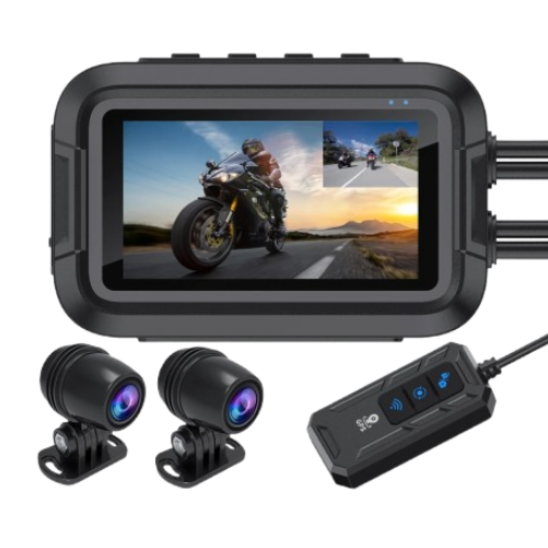 Caméra Moto Double 1080P WiFi GPS – Étanche, Vision Nocturne, Boîte Noire Connectée – Image 8