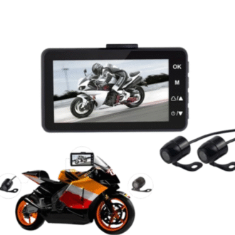 Caméra Moto KY-MT18 – Double Enregistreur Avant/Arrière, Dashcam Moto Étanche