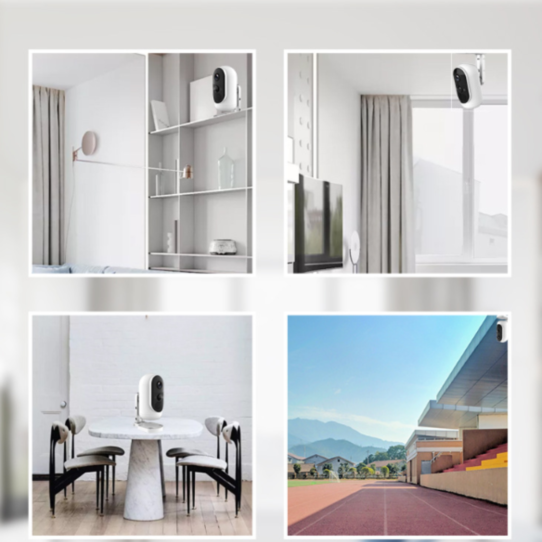 Caméra Wi-Fi autonome – Caméra intérieure rechargeable pour bébé, maison ou bureau – Image 4