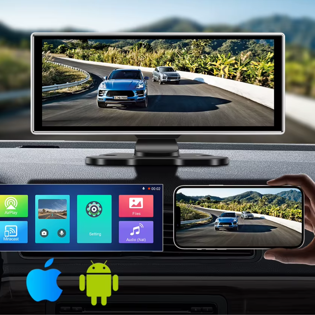 Dashcam 10”/11” CarPlay 4K – GPS, Android Auto, Enregistreur WiFi Dual Lens – Image 4