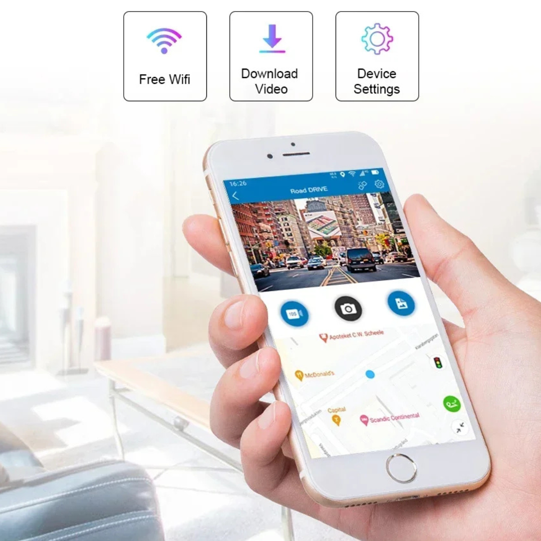 Dashcam 11” Rétroviseur 4K CarPlay – Écran Tactile Android Auto, Vision Nocturne, GPS – Image 5