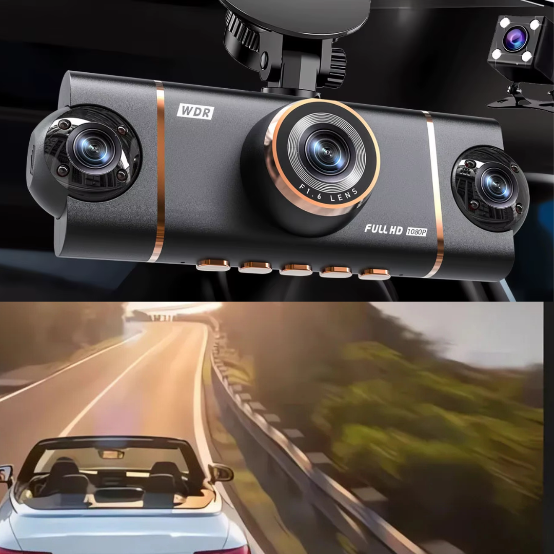 Dashcam 4 Canaux 1080P WiFi – Vue Avant/Arrière, Vision Nocturne, Enregistrement Sécurisé – Image 2