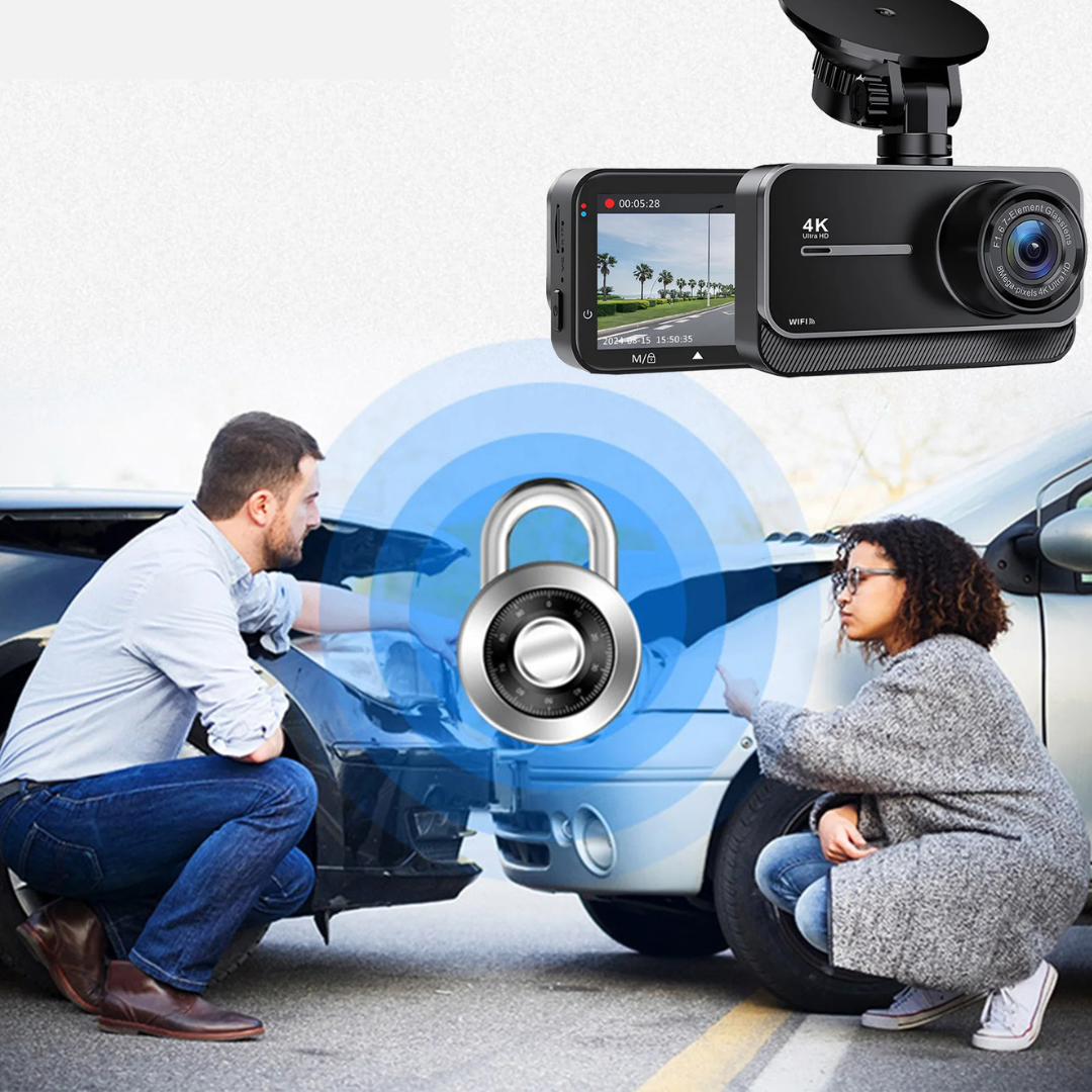 Dashcam 4K WiFi – Double Caméra Avant/Arrière, Mode Parking 24h, Enregistreur Sécurité Routière – Image 8