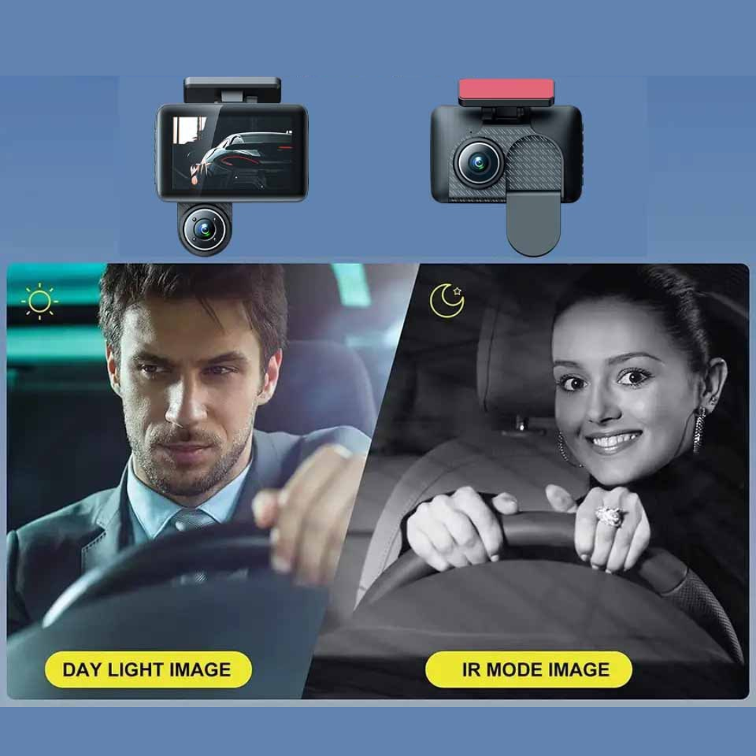 Dashcam 4” HD 1080P – Vision Nocturne Infrarouge, Mode Parking Intelligent – Image 2