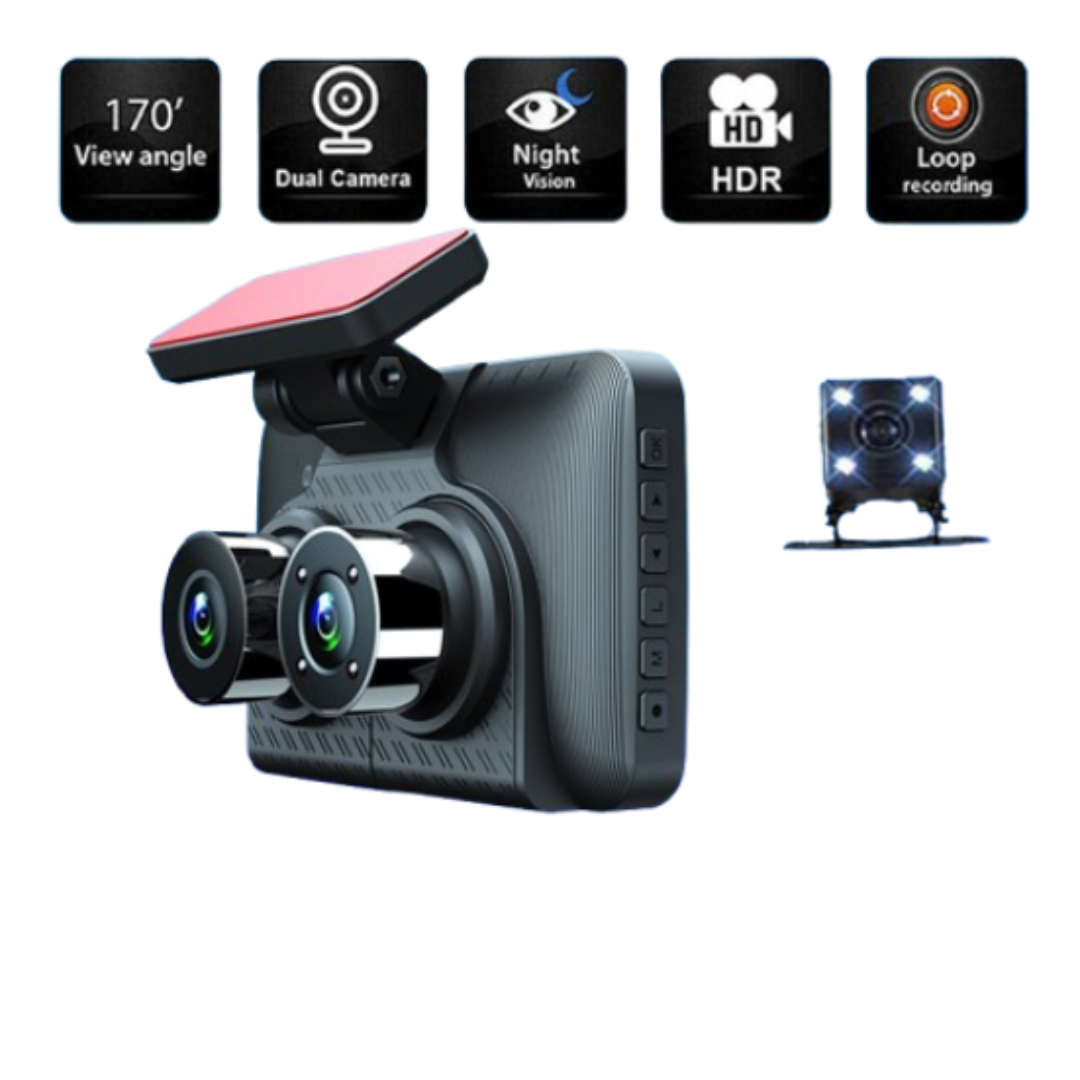 Dashcam 4” HD 1080P – Vision Nocturne Infrarouge, Mode Parking Intelligent – Image 3