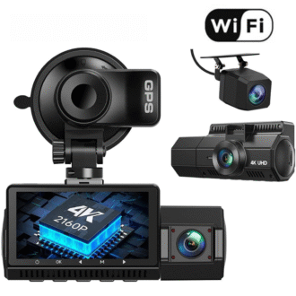 Dashcam 4K WiFi – Enregistreur de Conduite Multi-Appareils, Vision Nocturne, Connexion Smartphone