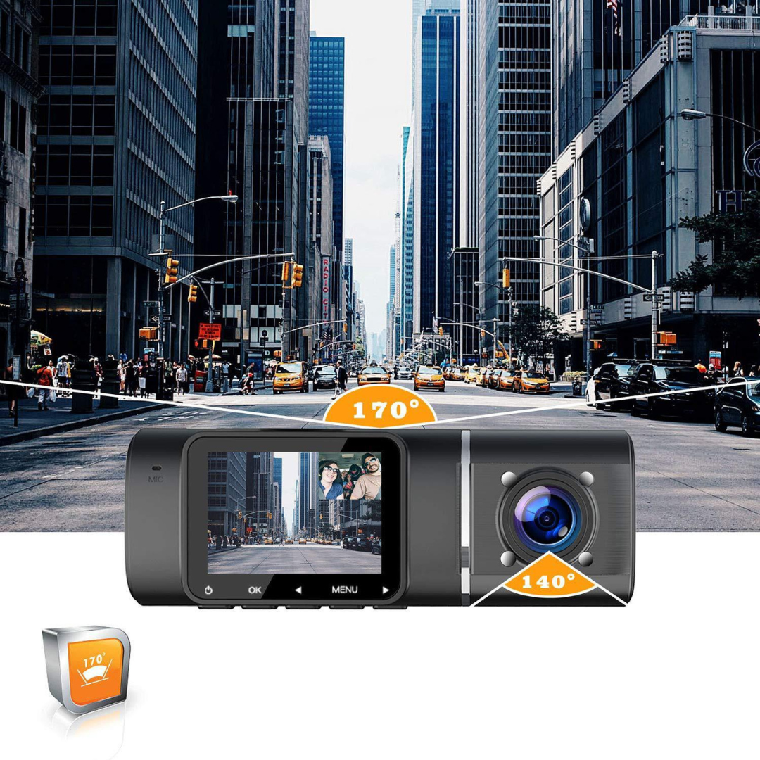 Dashcam Double Caméra Avant/Arrière – Vision Nocturne Infrarouge, Mode Parking, Ultra Grand Angle – Image 7