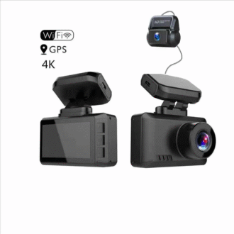 Dashcam T8 Double Enregistrement 4K – Grand Angle, Capteur G, Enregistrement en Boucle