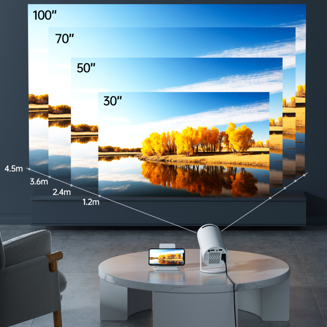 Mini Projecteur 4K WiFi Bluetooth – Android 11, Portable, Idéal Maison & Extérieur – Image 6