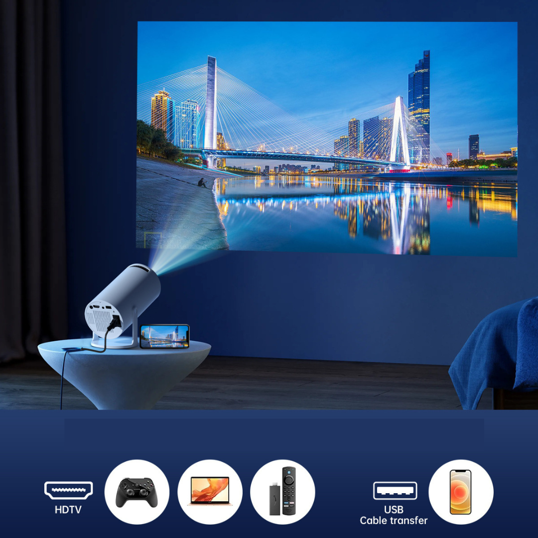 Mini Projecteur 4K WiFi Bluetooth – Android 11, Portable, Idéal Maison & Extérieur – Image 8