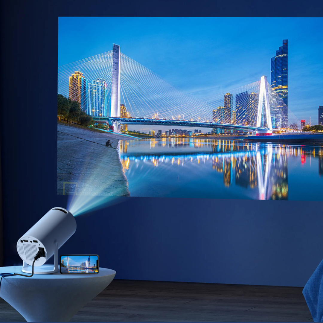 Mini Projecteur 4K WiFi Bluetooth – Android 11, Portable, Idéal Maison & Extérieur – Image 3