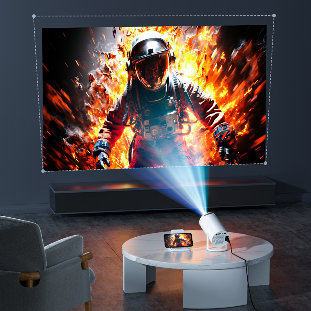 Mini Projecteur 4K WiFi Bluetooth – Android 11, Portable, Idéal Maison & Extérieur – Image 2