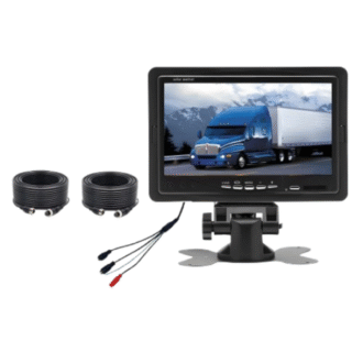 Moniteur de Recul 7” Étanche – Caméra IR Vision Nocturne pour Camion/Bus
